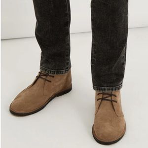 Saint Laurent Oran Chukka in Tan Suede Boots